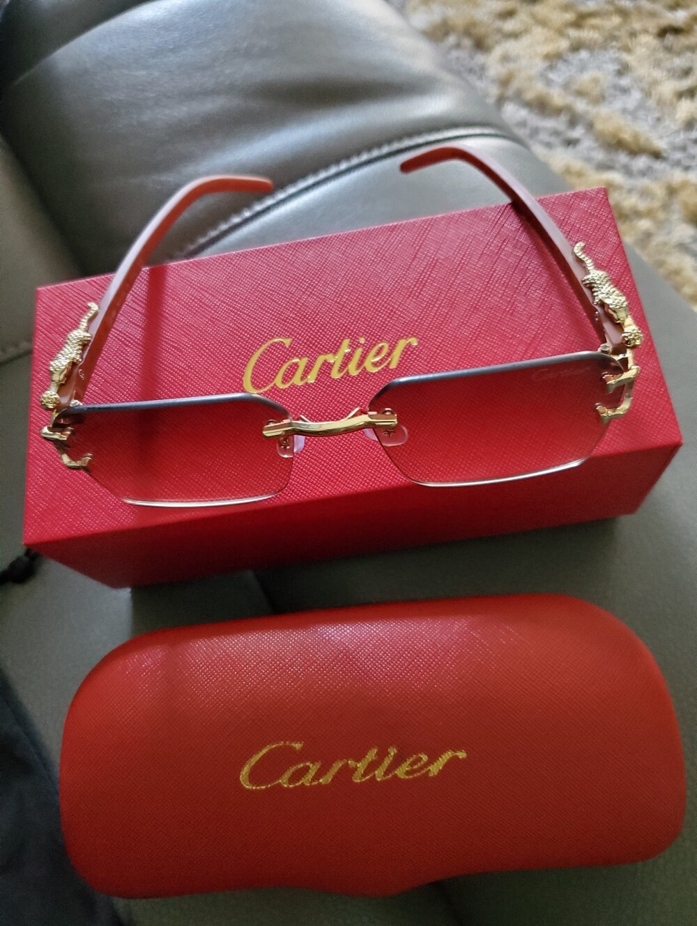 Cartier Women Rimless Glasses